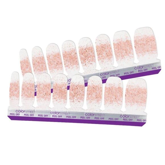 Color Street | coming up rose gold, Rose Gold Glitter dip overlay, nail strips - Picture 3 of 7